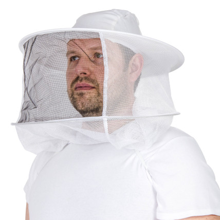 Včelařský klobouk Speciál, bílá a černá síťka